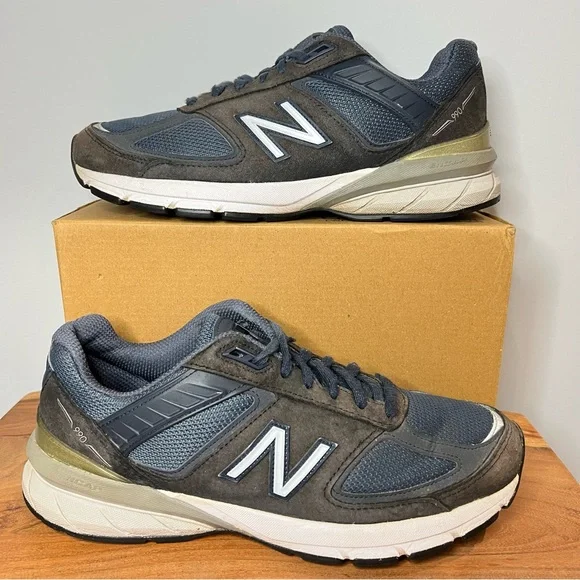 New Balance Shoes New Balance 99v5 Made In Usa Navy Silver Wmns Size 9 Poshmark